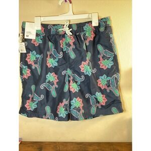 New Original Use‎ Men's Blue Paisley Print Swim Trunks Size Medium